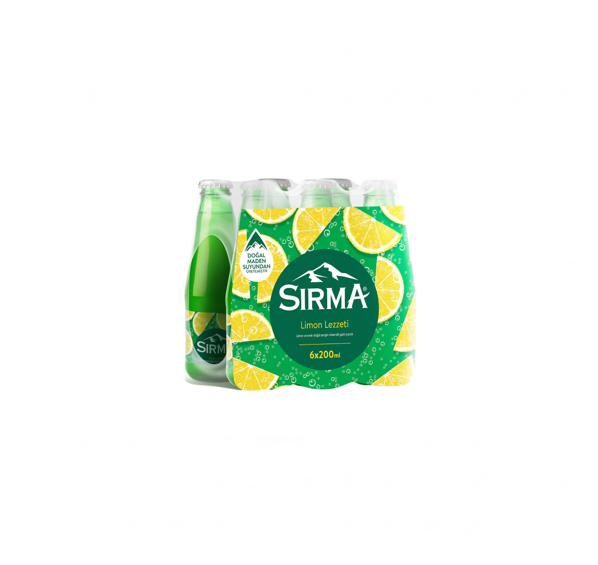 Sırma C Vitaminli Limon Aromalı Doğal Maden Suyu 6 x 200 ml