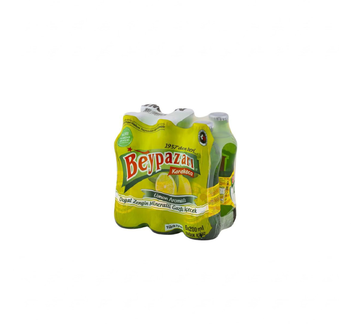 Beypazarı Karakoca Limon Aromalı Doğal Zengin Mineralli 6 adet x 200ml