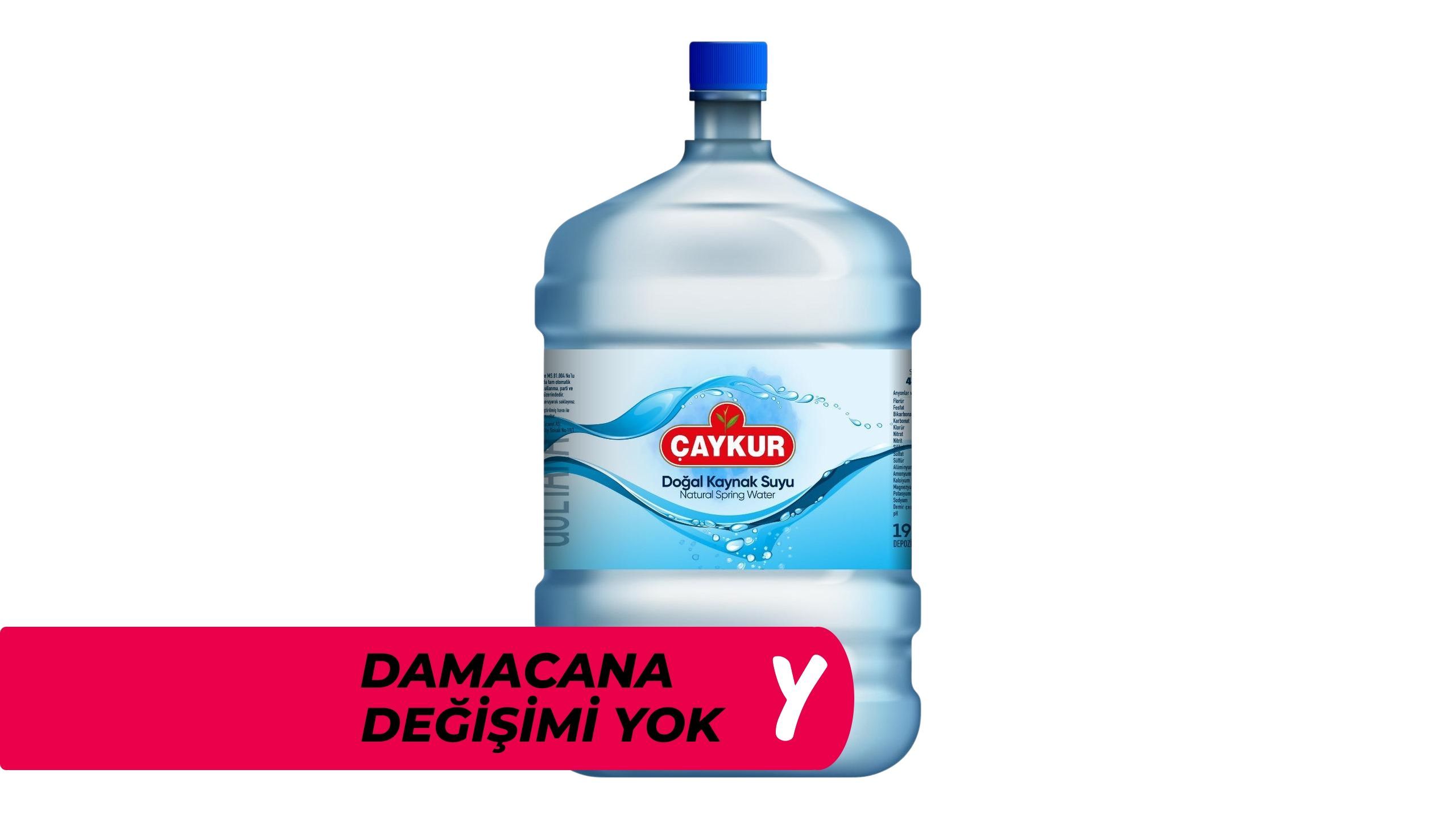 Çaykur Damacana Su 19 L + Depozito