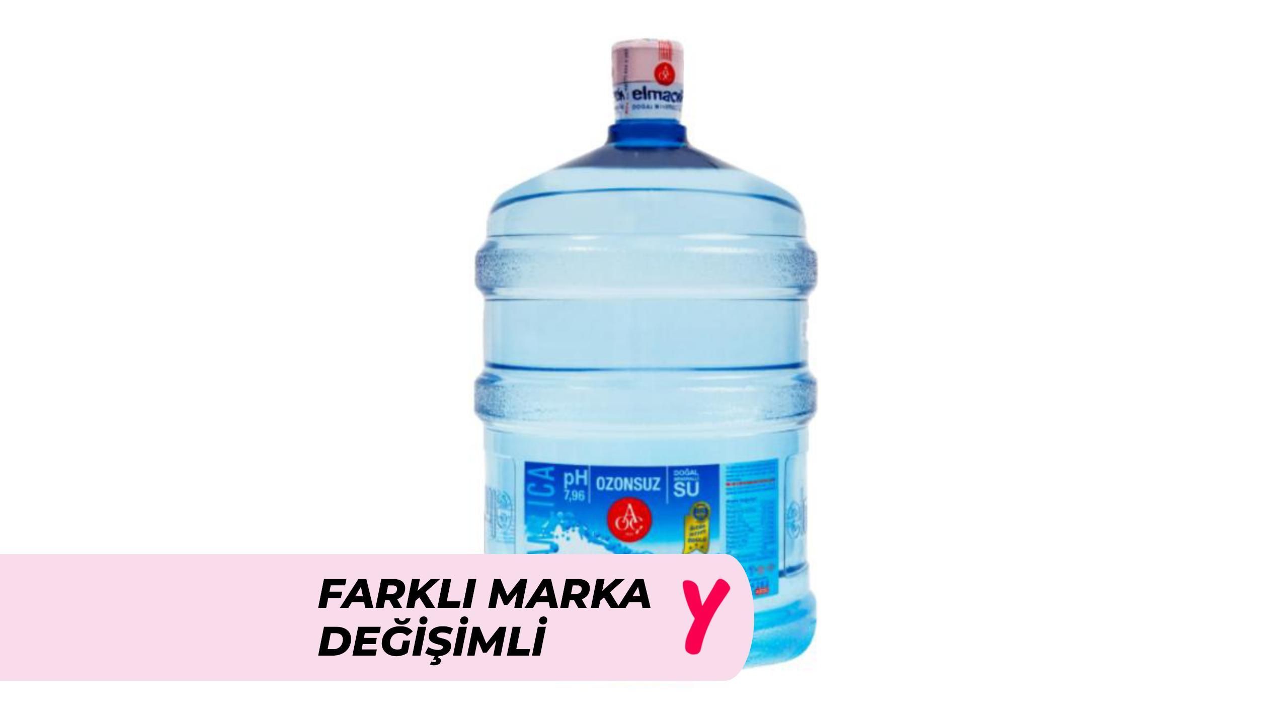 Elmacık Damacana Su 19 L + Farklı Marka Değişimi
